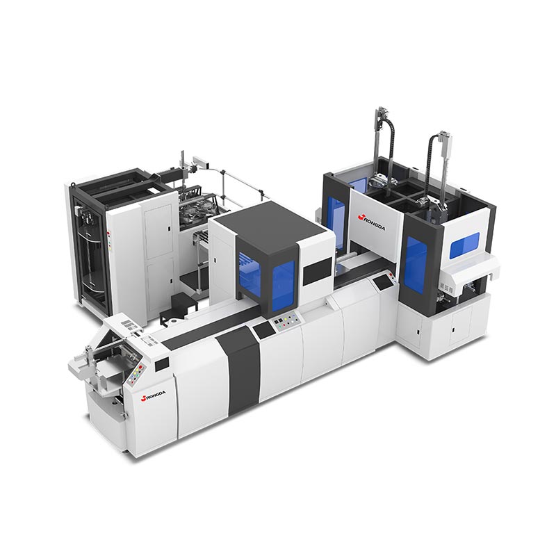 Automaattinen Double Station -jäykän laatikon valmistuskone